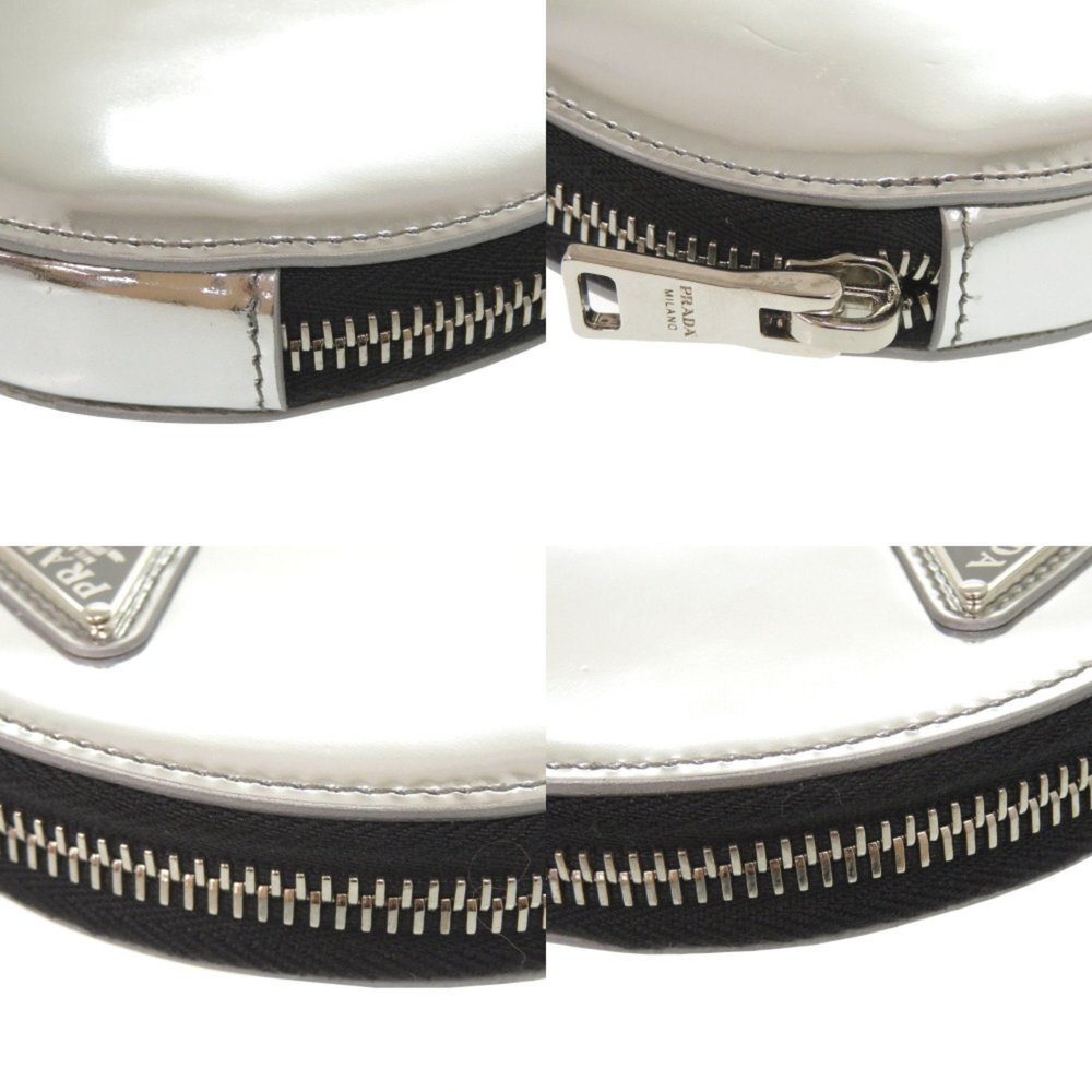 PRADA Silver Leather Shoulder Bag - Picture 4 of 8